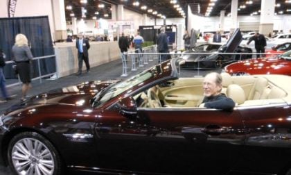 Don Bain in a Jaguar