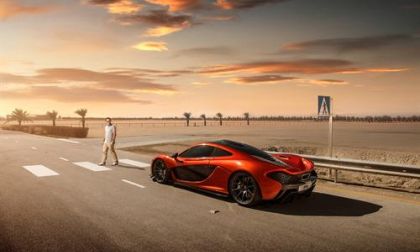 McLaren P1 on the track in Bahrain