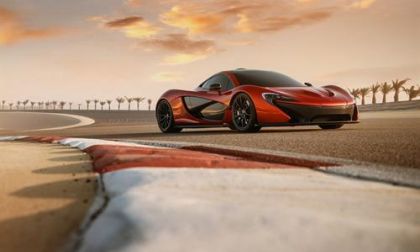 McLaren P1 on the track in Bahrain