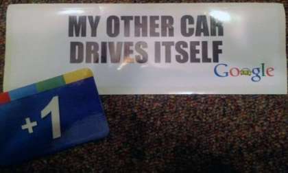  My Other Car Drives Itself Google bumper sticker
