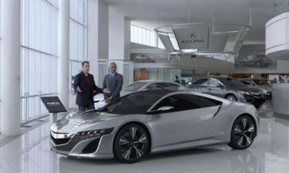 Seinfeld Acura Superbowl commercial still