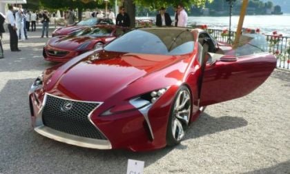 Front quarter, doors open, LF-LC