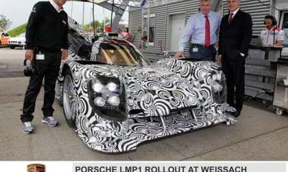 Porsche LMP1 sports prototype under wraps