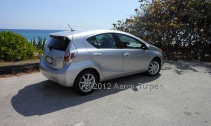 2012 Prius c rear quarter view