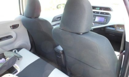2012 Prius c rear seat view
