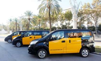 Electric Nissan Taxis