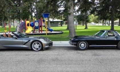 2015 Corvette Stingray meets 1967 Corvette Stingray