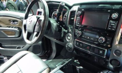 2016 Nissan Titan interior at Detroit Auto Show