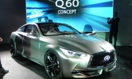 Infiniti Q60 Concept on its pre-unveil in Detroit
