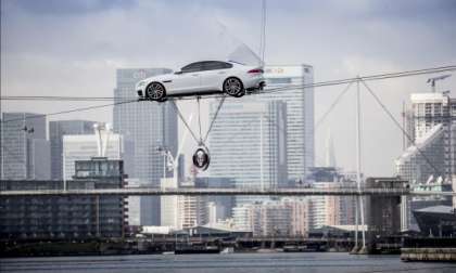 Jaguar XF on the high wire