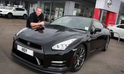 Sir Chris Hoy and his Nissan GT-R