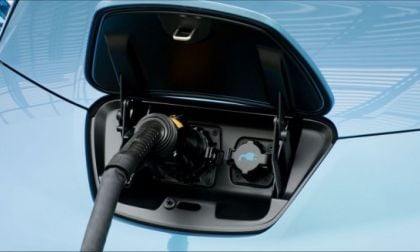 Nissan LEAF plugged in