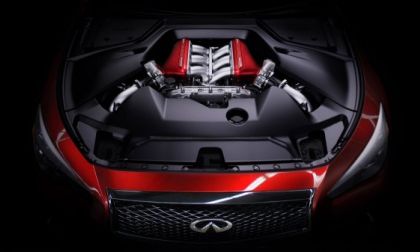 Infiniti Q50 Eau Rouge engine compartment
