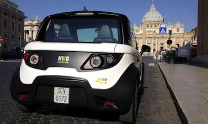 The Pope electric car popemobil