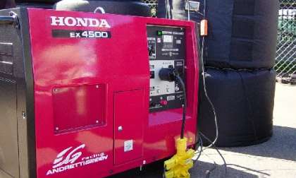 Honda generator and racing tires