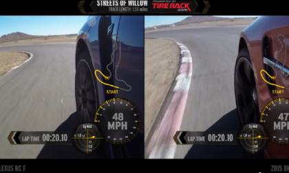 2015 Lexus RC F vs. BMW M4 Racetrack
