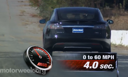 Motorweek's 2016 Tesla Model S P90D Test Says 0-60 MPH Takes 4 Seconds
