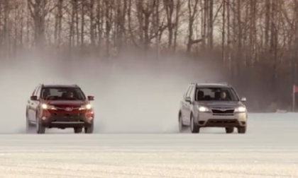 2015 Toyota RAV4 vs. Subaru Forester in snow
