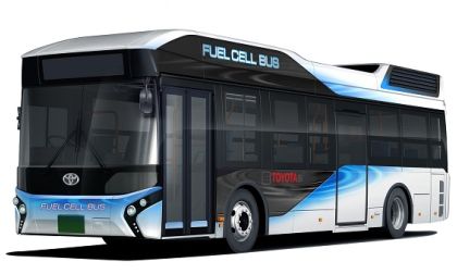 Toyota announces fuel cell buses with zero local emissions.