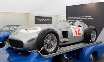 1954 Mercedes W196 R Formula 1 racer driven by Juan Manual Fangio