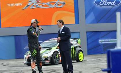Ken Block introduced the new 2014 Ford Fiesta ST