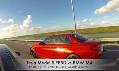 2015 BMW M4 Convertible, Tesla Model S P85D 