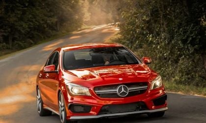 2014 Mercedes-Benz CLA 45 AMG four door coupe