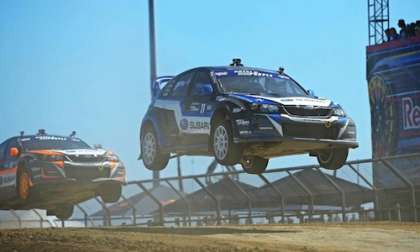 No podium spots for 3 Subaru WRX STIs at challenging LA Global Rallycross 