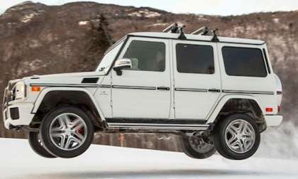 Watch the 2014 Mercedes-Benz G63 AMG catch air at Stowe Mountain Resort