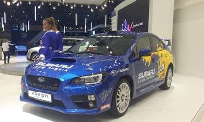 New Subaru WRX STI Rally car makes debut at 2014 Moscow Motor Show 