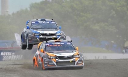 Subaru WRX STI pace is there but Lasek and Isachsen are not