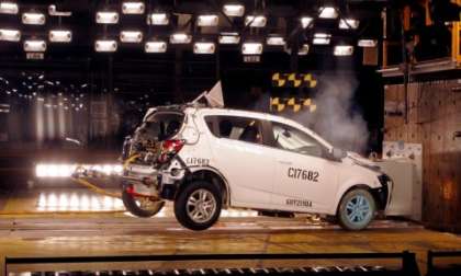 2012 Chevrolet Sonic undergoes crash test at Milford
