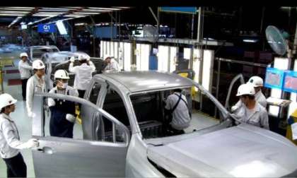 Chevrolet Colorado Body-in-White at GM Thailand