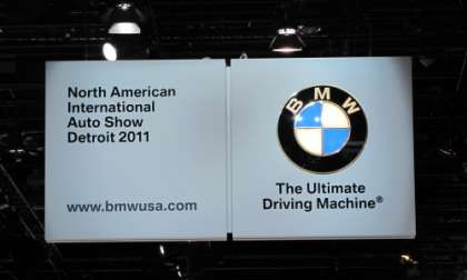 BMW signage at 2011 NAIAS in Detroit