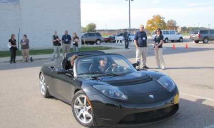 Tesla Roadster at the BPI 2011 Ride and Drive