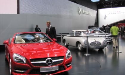 The New SL next an old at NAIAS 2012