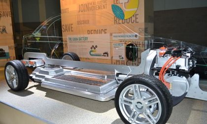 CODA Automotive frame position of propulsion system at 2011 LA Auto Show