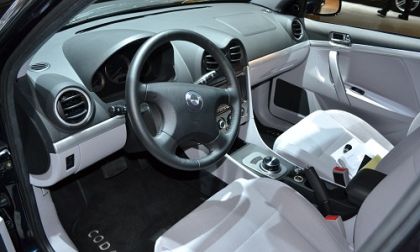 Interior and IP of CODA Automotive EV at 2011 LA Auto Show