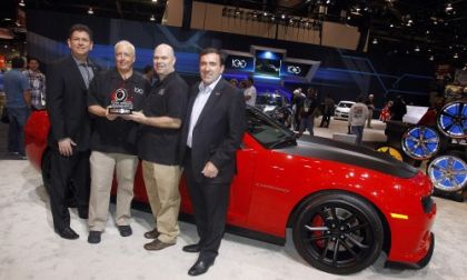 The official photo from med.gm.com of SEMA Hottest Car, Camaro