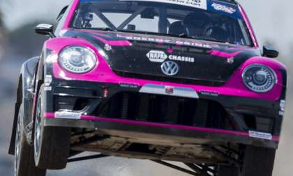 Volkswagen Andretti Rallycross #PinkBeetle Takes Off In L.A.