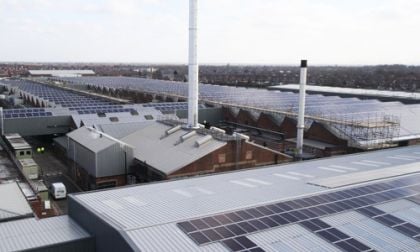 The roof of Bentley's Crewe factory. Image courtesy of Newspress USA