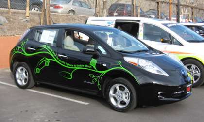 The Nissan Leaf (2012 model) Photo © 2012 by Don Bain
