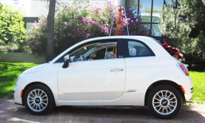 The tres chic 2012 Fiat 500 Cabriolet. Photo by Don Bain. 