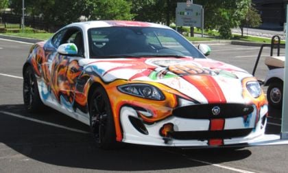 The 2012 Jaguar XK lavishly painted - front