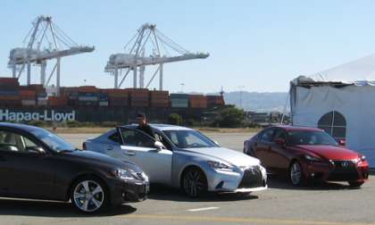 The 2014 Lexus IS models at Alamdea Naval Station. Photo © 2013 by Don Bain