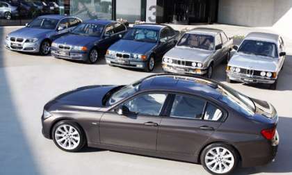 The six generations of the BMW 3 Series
