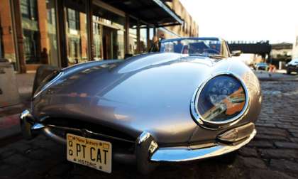 NEW YORK, NY - APRIL 04: A 1961 Series 1 E-Type on display at STK for Jaguar's C