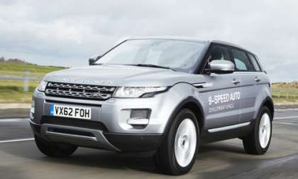 The 2014 Evoque sporting the new 9-speed transmission. Image courtesy Newspress