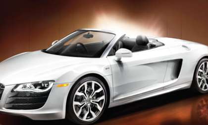 The Audi R8 Spyder from the Audi retail website. 