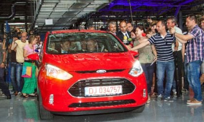 An image from the event marking the first B-MAX produced in Craiovia. © Ford